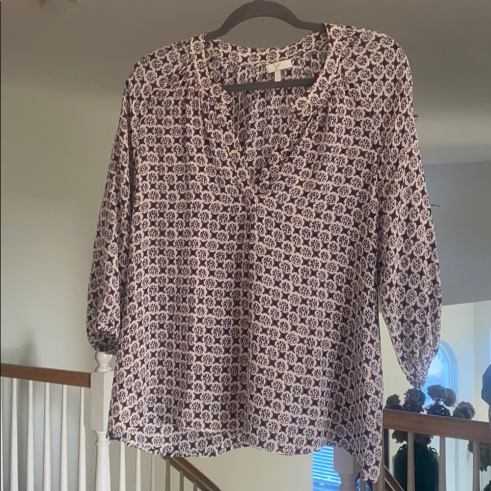 Silk shirt with pattern